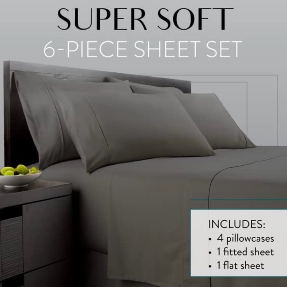 NWT Danjor Linens  6 Piece Sheet Set